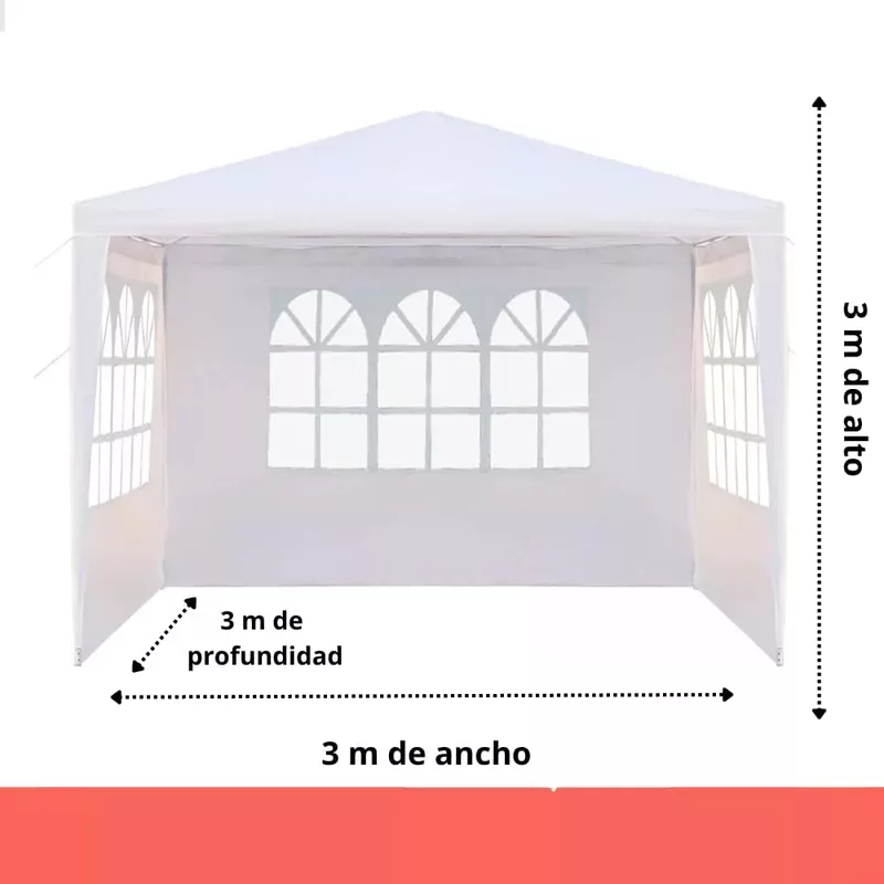Toldo Reforzado 3x3 Metros Carpa