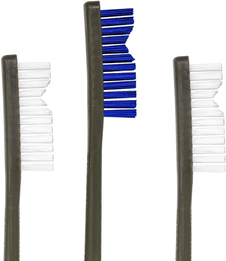 Otis All Purpose Brushes 2 Nylon/1 Blue Nylon 3 pk.