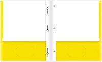Office Depot® Brand School-Grade 3-Prong Paper Folder, Letter Size, Yellow