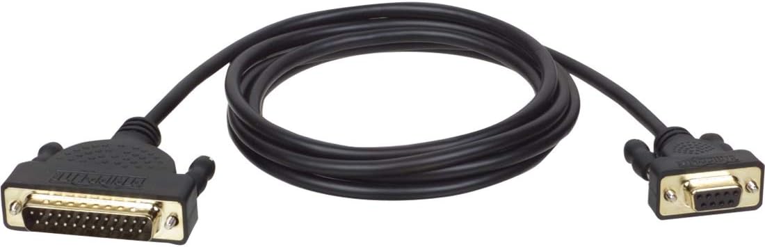 Tripp Lite AT Serial Modem Gold Cable (DB25 to DB9 M/F) 6-ft.(P404-006)