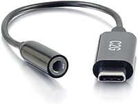 C2G USB C to 3.5mm Audio Adapter - USB C to AUX Cable - USB C to Headphone Jack - 0.39in Mini-phone/USB Audio Cable - 54426