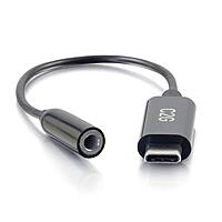 C2G USB C to 3.5mm Audio Adapter - USB C to AUX Cable - USB C to Headphone Jack - 0.39in Mini-phone/USB Audio Cable - 54426