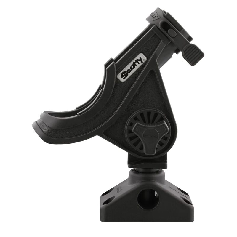 Scotty 280 Bait Caster/Spinning Rod Holder w/241 Deck/Side Mount - Black