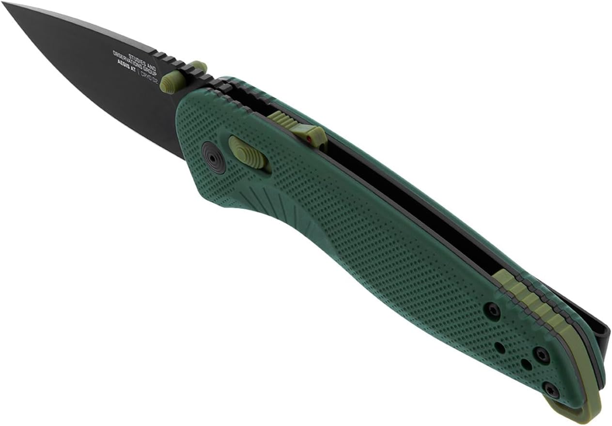 SOG Aegis AT Ambidextrous Folding Pocket Knife CRYO D2 Blade AT-XR Lock