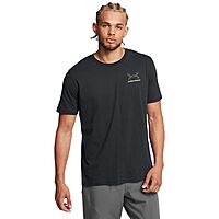 UNDER ARMOUR Mens Schematic White Tail Short Sleeve T Shirt Graphic Tee