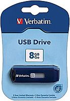 VERBATIM USB 2.0 Retractable Cap-less Flash Drive - Universally Compatible