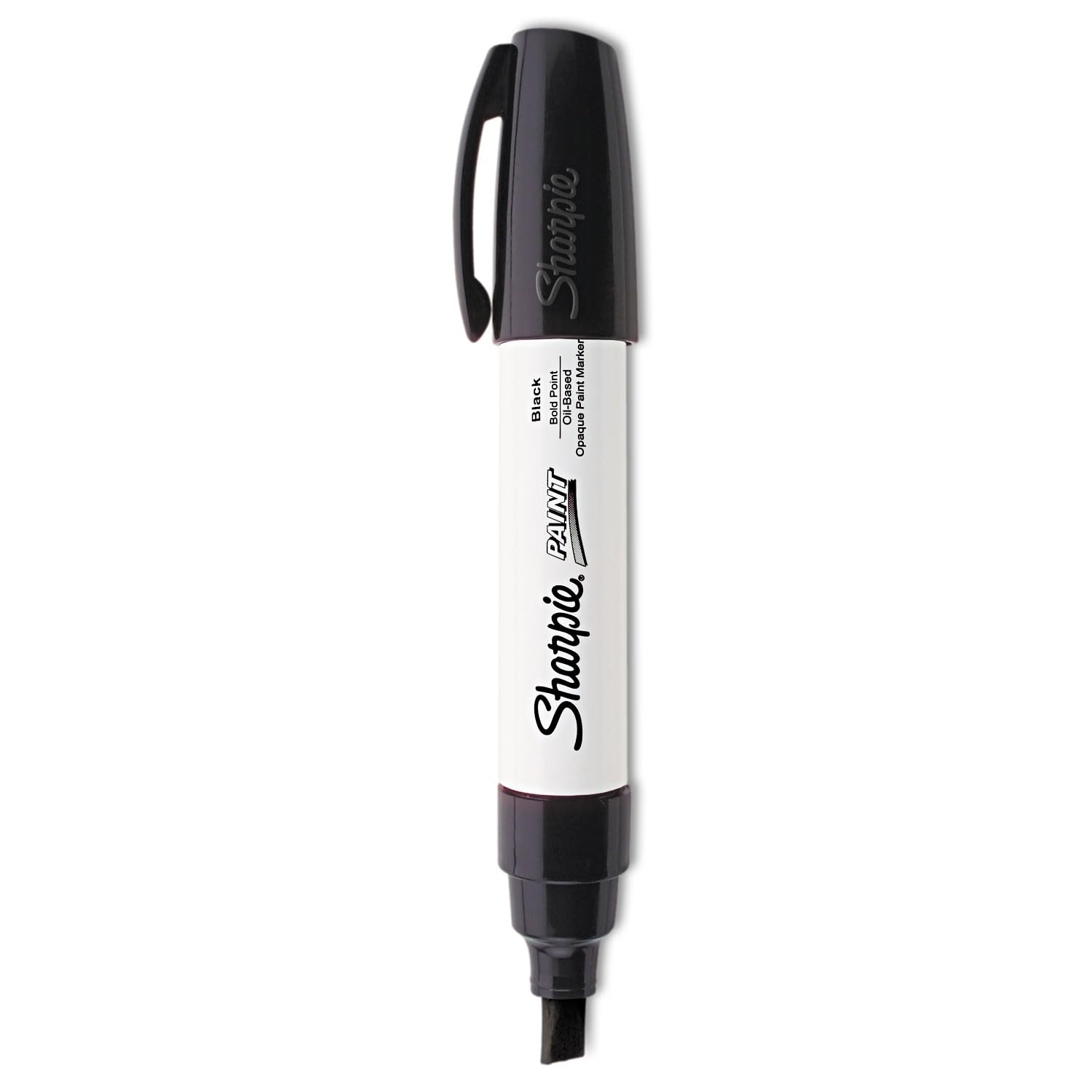 SHARPIE Oil-Based Paint Marker, Bold Point, Black, 1 Count - Great for Rock Painting