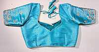 D181: Ready To Ship Beautiful Tissue Silk Saree With Stitched Blouse