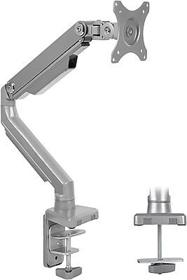 Mount-It! Single Monitor Desk Mount with Height Adjustable Mechanical Spring Arm