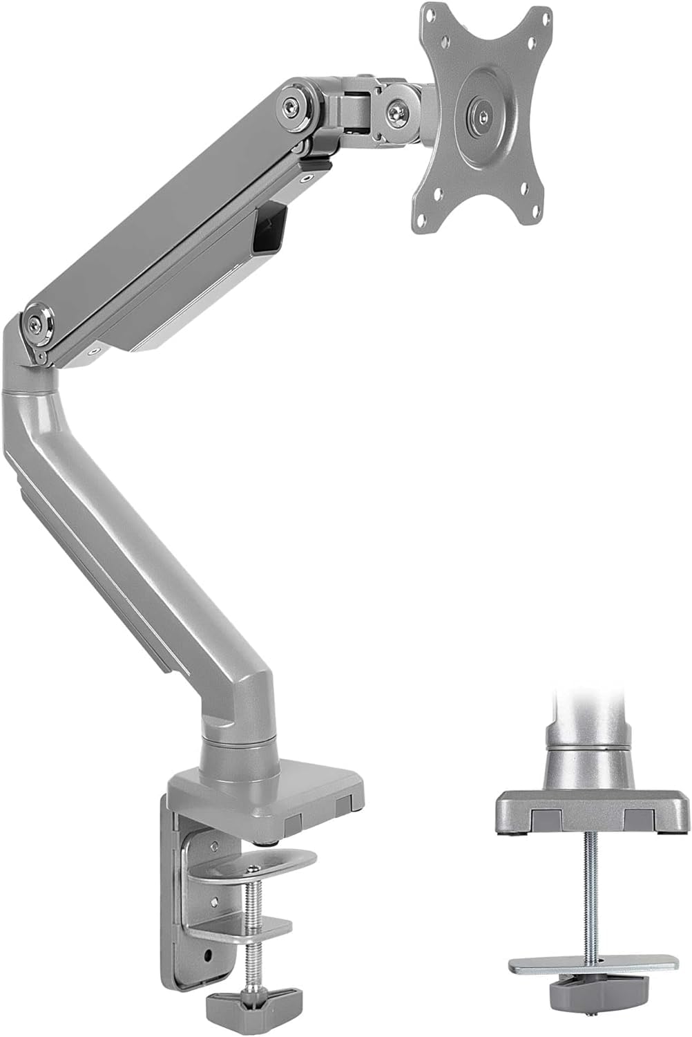 Mount-It! Single Monitor Desk Mount with Height Adjustable Mechanical Spring Arm