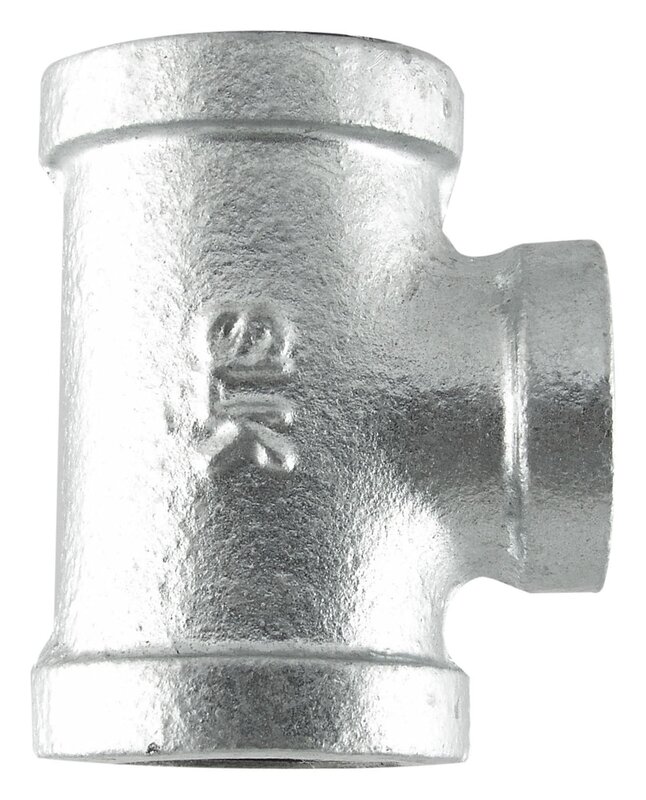 Galvanized Malleable Iron Tee Fitting 3/4In