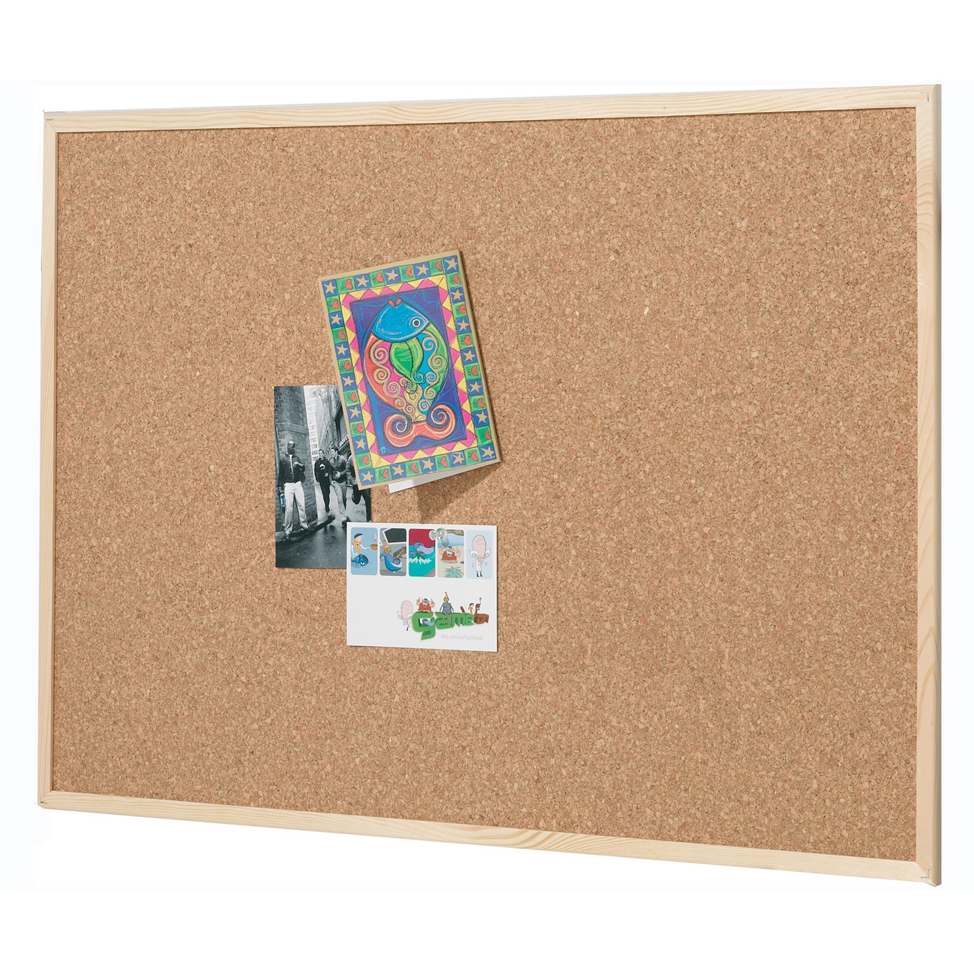 Quartet Corkboard 450 x 600mm Pine Frame