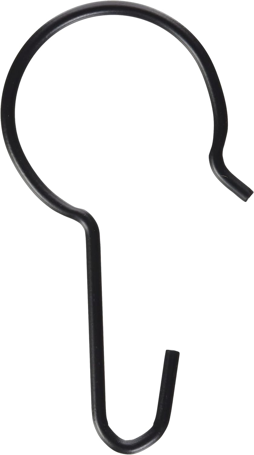 Jackson Safety Welding Curtain Hooks (Pack of 10), Black, Metal, 100% Metal, Heavy Duty, Pipe Mount, Fit 1.5" - 2" Pipe