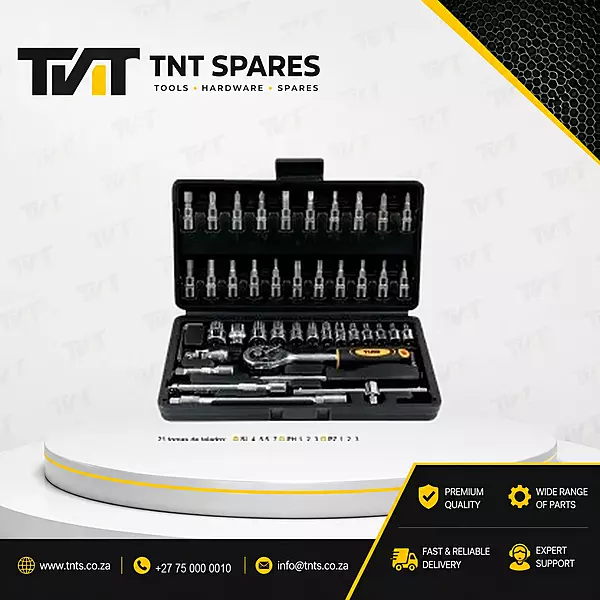 YIAD 46-Piece 1/4" Drive Socket Wrench Set