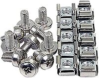 StarTech.com M6 Mounting Screws With Cage Nuts, Pack Of 50