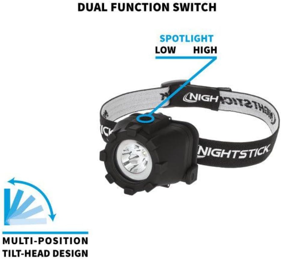 Nightstick NSP-4603B Multi-Function Headlamp-Black, Multicolor