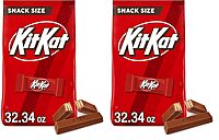 KIT KAT Milk Chocolate Wafer Snack Size, Candy Bag, 32.34 oz (66 Pieces) (Pack of 2) 32.34 Ounce (Pack of 2)