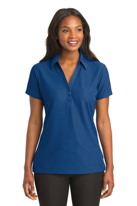 L512 PLAYERA POLO DAMA MC PORT AUTHORITY VERTICAL PIQUE