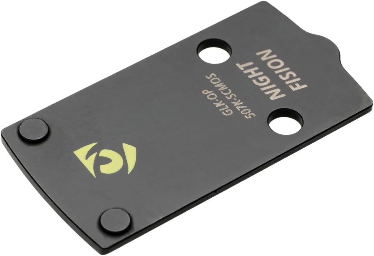 Optic Plate and Co-Witness Sight Set Compatible with Holosun 507K x2 or 407K to Glock 43X/48 MOS Models