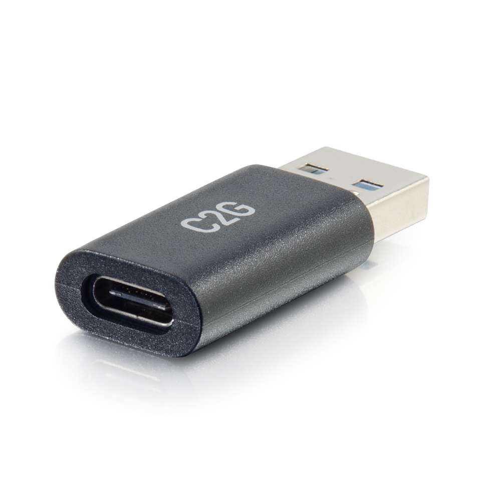 C2G USB C to USB A Adapter, Superspeed Adapter Converter, Plug and Play Adapter, C2G 54427