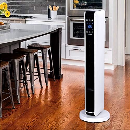 Optimus H-7329 1500W Oscillating Tower Heater with Digital Temp Control & Remote, 30 in