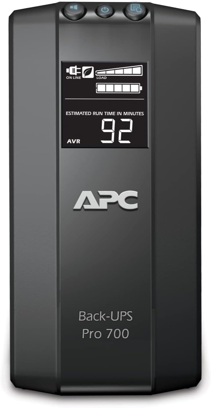 APC Back-UPS Pro 700VA UPS Battery Backup & Surge Protector (BR700G)