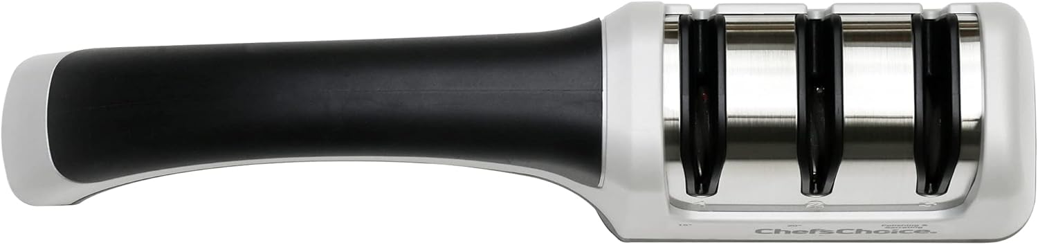 Chef’sChoice Manual Knife Sharpeners for 15- and 20-Degree Straight-Edge and Serrated Knives with Diamond Abrasives Precise