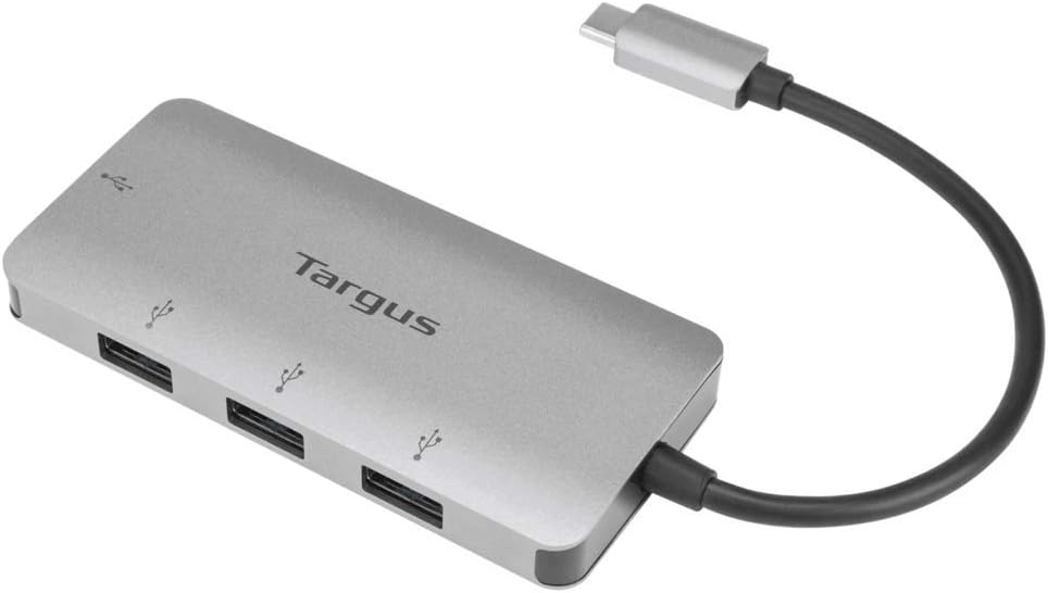 Targus USB-C to 4-Port USB-A Hub – Expand Your Connections with High-Speed Data Transfer and Universal Compatibility