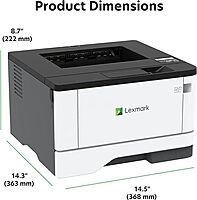 Lexmark MS431dw Black and White Laser Printer, Wireless with Ethernet, Mobile-Friendly and Cloud Connection with Automatic Two-Sided Printing Office Printer (4-Series) (29S0100)