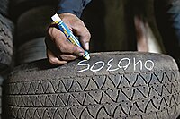 MARKAL Tyre Marque Tire Marking Crayon