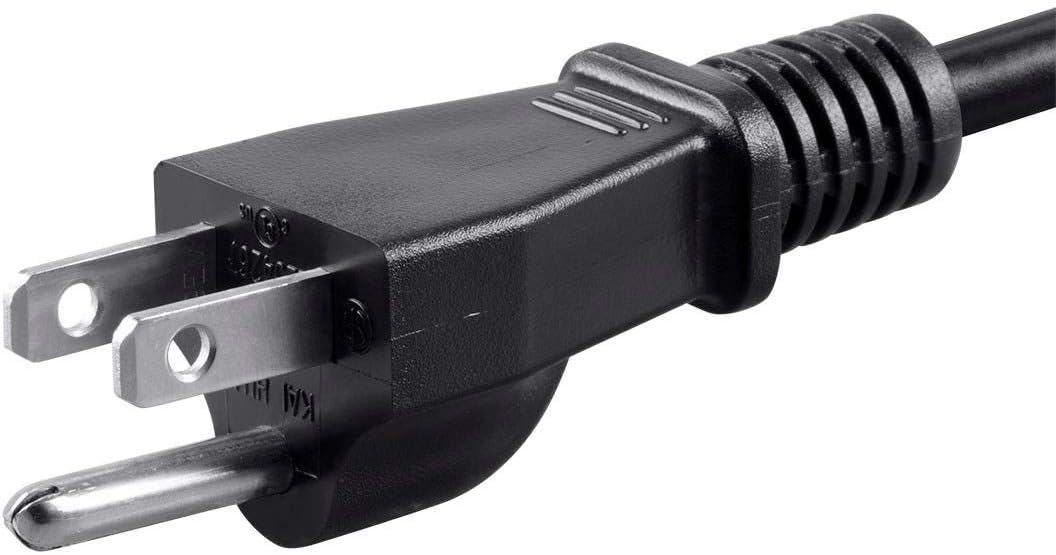Monoprice Power Cord - NEMA 5-15P to IEC 60320 C13, 18AWG, 10A/1250W, 125V, 3-Prong