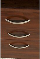 Bush Business Furniture Series C 66W x 30D Office Desk with Mobile File Cabinet in Hansen Cherry Hansen Cherry 66W x 30D