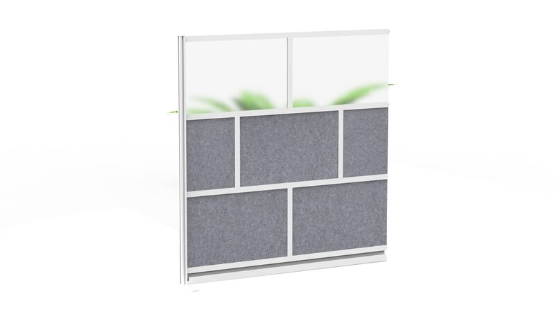 Luxor Modular Room Divider Wall System Add-On Wall