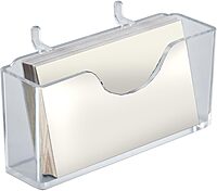 Azar Displays 252008 Business Card Holder for Pegboard/Slatwall (10 Pack)