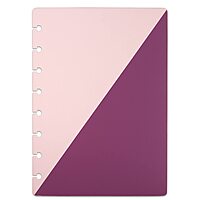 TUL® Discbound Notebook Covers, Junior Size, Pink/Purple, Pack of 2 Covers