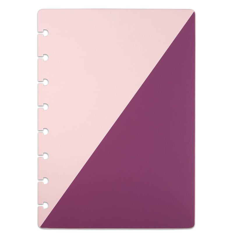 TUL® Discbound Notebook Covers, Junior Size, Pink/Purple, Pack of 2 Covers