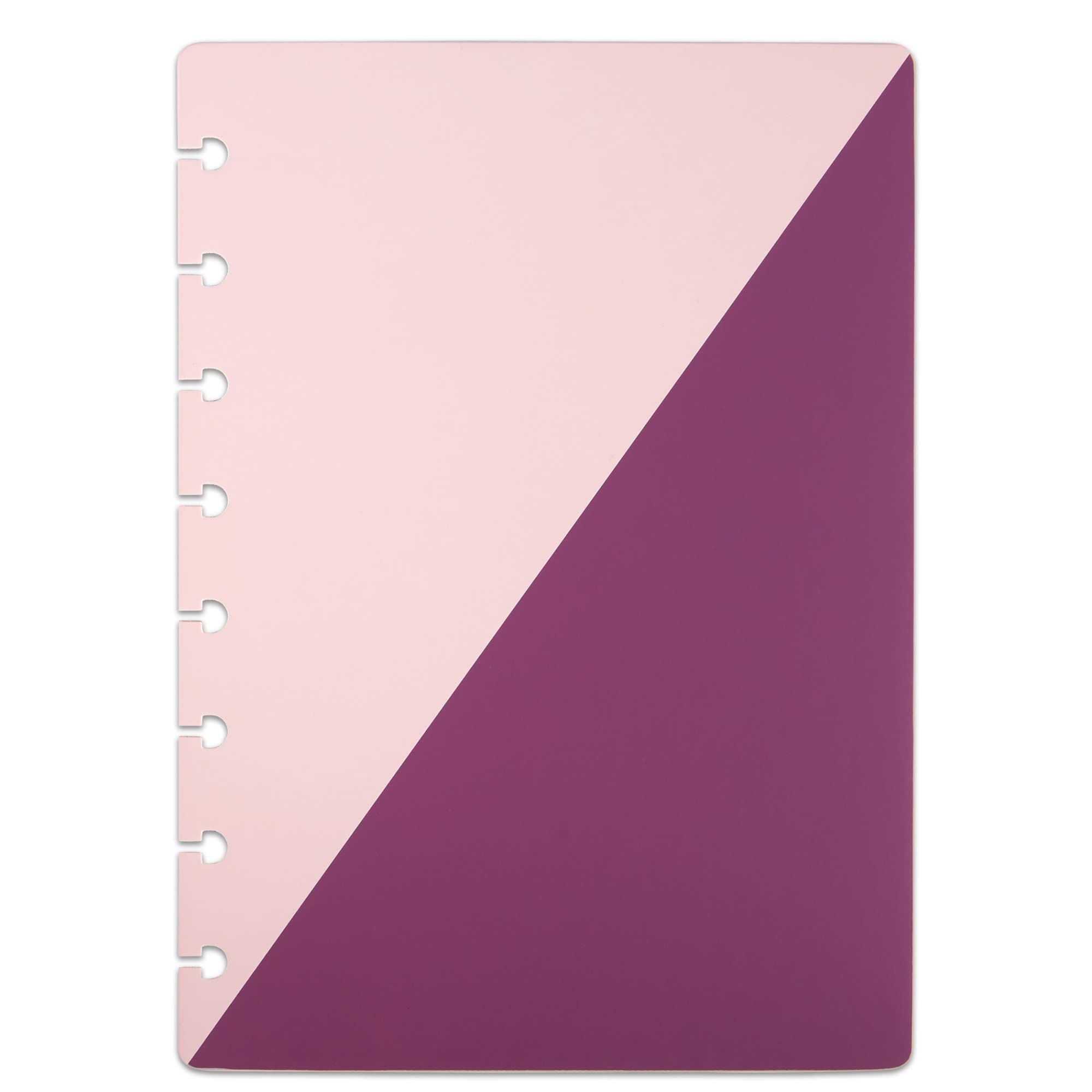 TUL® Discbound Notebook Covers, Junior Size, Pink/Purple, Pack of 2 Covers