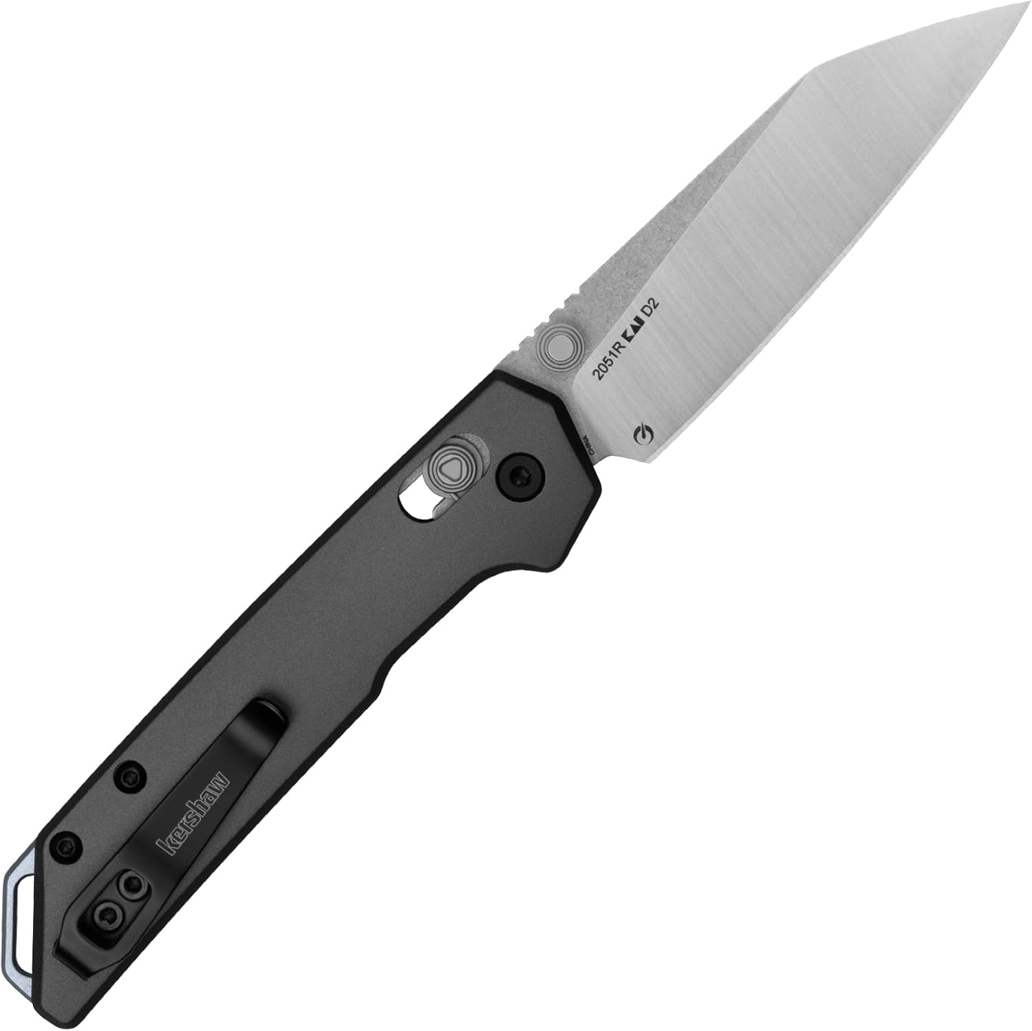 Kershaw Mini Iridium Folding Pocket Knife, 3-inch D2 Steel, DuraLock, Aluminum Handle