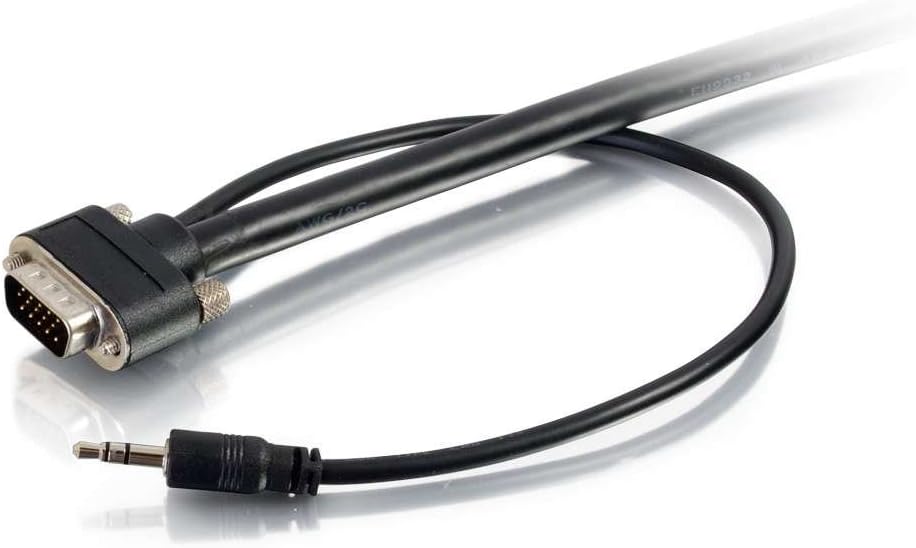 C2G Legrand In-Wall VGA + 3.5mm Stereo A/V Cable CMG-Rated