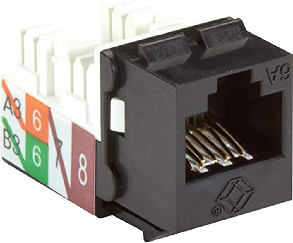 Black Box Cat6A Keystone Jack - C6AJA70-BK-R2