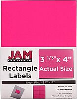 JAM PAPER Mailing Address Labels - Self-Adhesive Rectangular