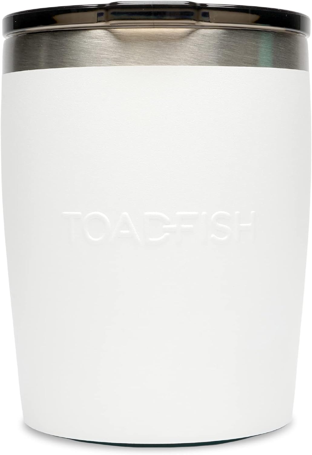 Toadfish Non-tipping 10oz Double-Wall Insulated Stainless Steel Rocks Tumbler with Easy-Slide Lid