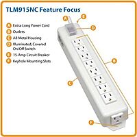 Tripp Lite Metal Home & Office Power Strip