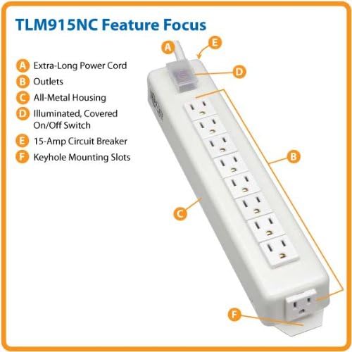 Tripp Lite Metal Home & Office Power Strip