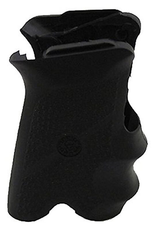 Hogue Rubber Wraparound Grip for Ruger P85, P89, P90, and P91 with Finger Grooves, Black - 85000