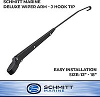 Schmitt Ongaro Marine Products 12138164 Ongaro Deluxe Ultra Hd Adjustable Arm W/j Hook Tip - 12-18