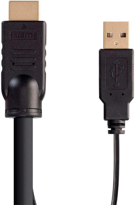 Monoprice - 136645 HDMI USB Combo Cable - 10 Feet, 4K@60Hz, High Dynamic Range (HDR) for KVM Switches - Switch Series Black