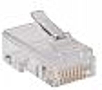 Tripp Lite RJ45 for Flat Solid/Standard Conductor 4-Pair Cat5e Cat5 Cable 100 Pack