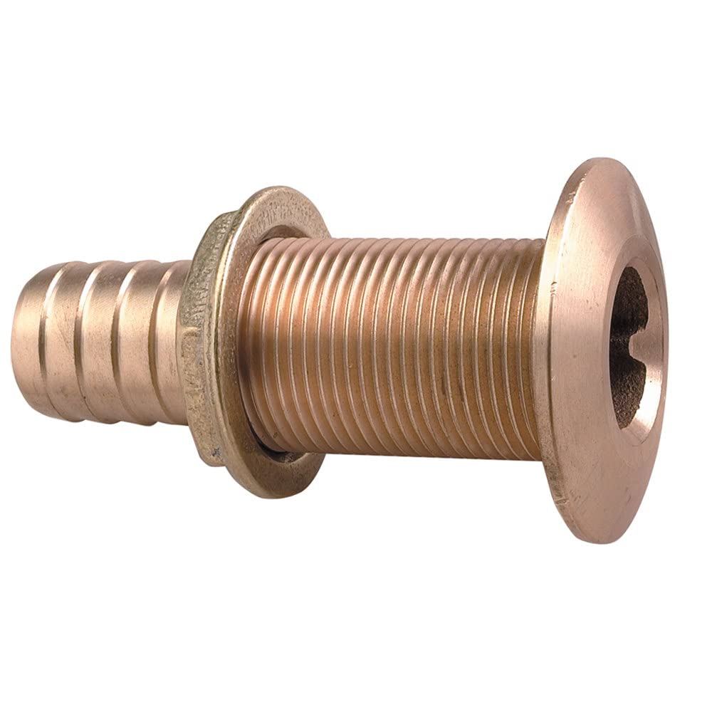 Perko 0350006DPP Plain Bronze Thru-Hull Fitting for 1" Hose - Made in USA
