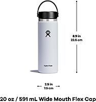 Hydro Flask Wide Mouth Insulated Water Bottle with Flex Cap